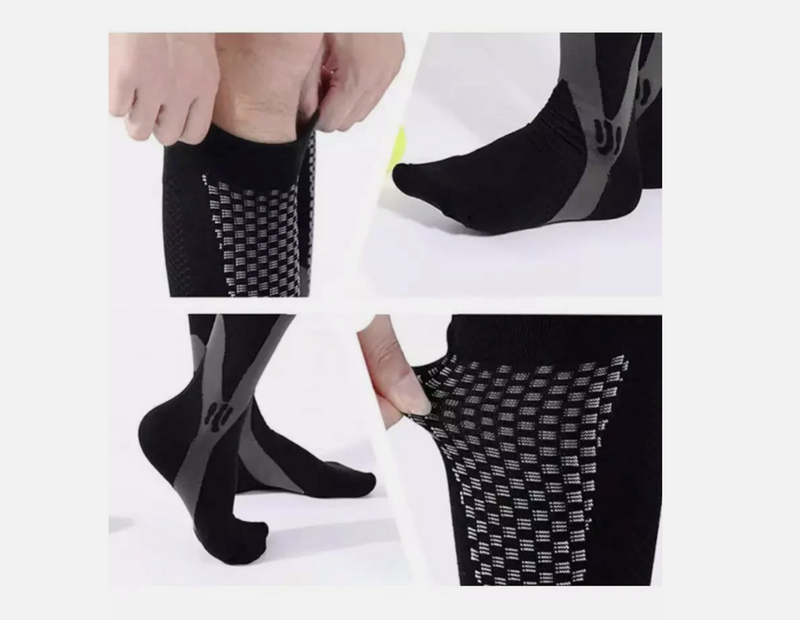 Compression Socks Relief Aching Feet Varicose Vein * 2 Sizes