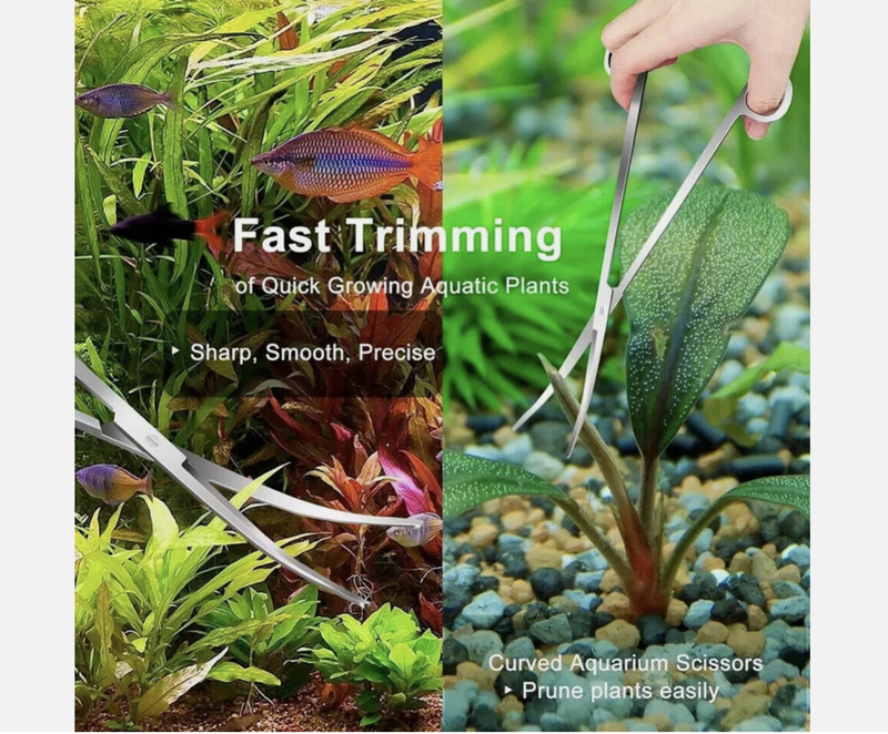 Aquarium Tool Kit Stainless Steel  4pc Combo