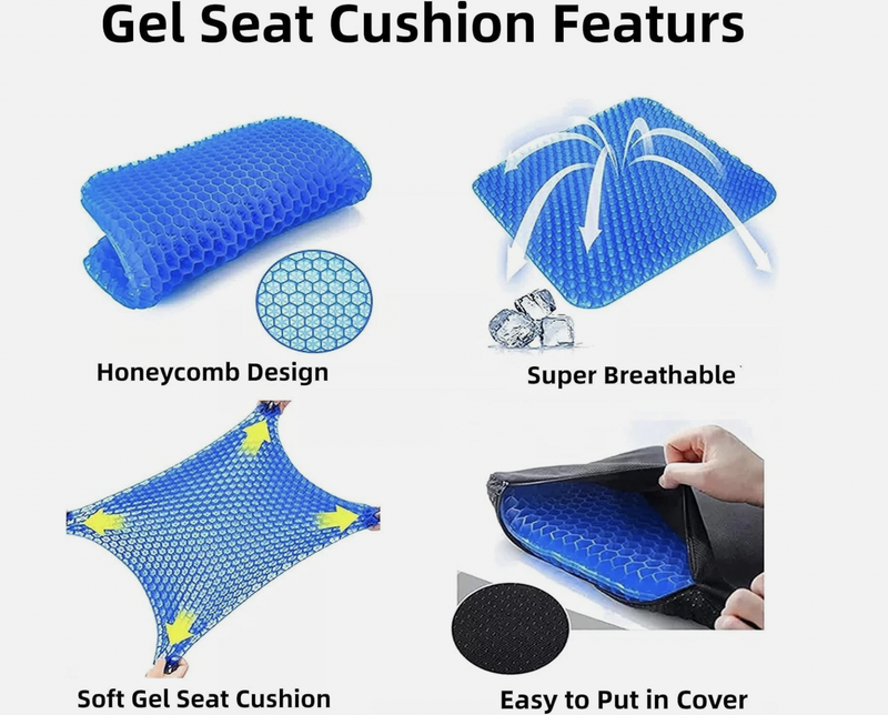 Double Layer Gel Honeycomb Seat Cushion