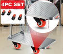 50mm Swivel Caster Wheels – Light Duty PVC Transport Wheels