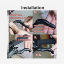 nzmegabuy silicone bicycle brake lever grips installation guide showing step-by-step application on mountain bike