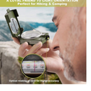 nzmegabuy camouflage hiking compass with lens prism and floating dial held by a hiker for precise navigation
