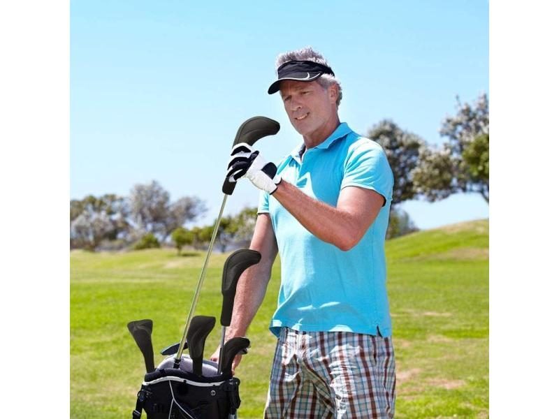3pcs Golf Club Head Covers Set Fairway Woods Headcovers Long Neck