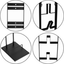 nzmegabuy black cast iron freestanding floor rack for Dyson cordless vacuum cleaners with stable base and mounts