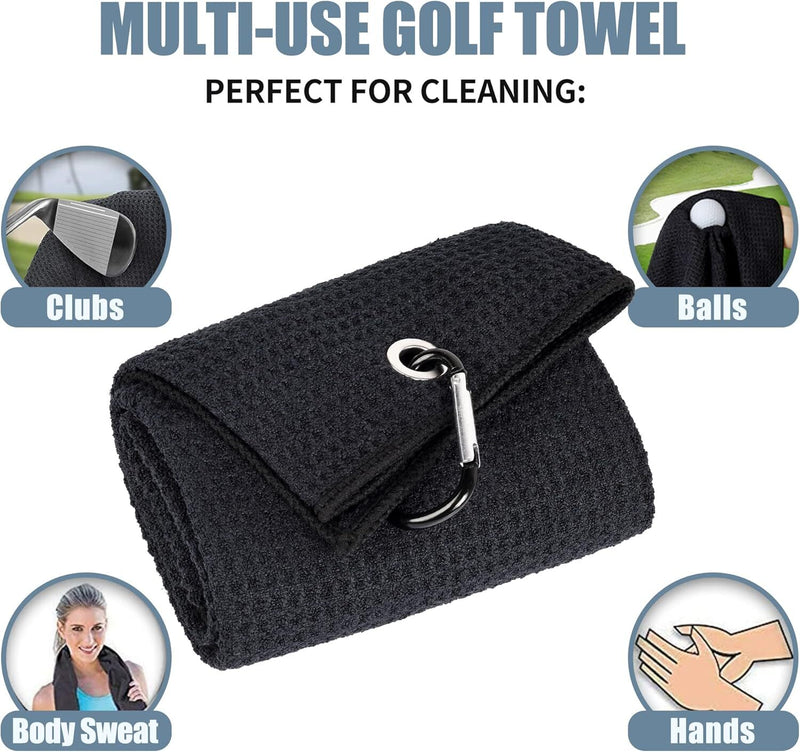 2pc Golf Towel  Black
