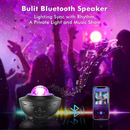 nzmegabuy Galaxy Starlight Projector with built-in Bluetooth speaker displaying colorful nebula lighting effects