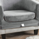 Tub Chair Cover + Cushion Cover  Velvet Grey