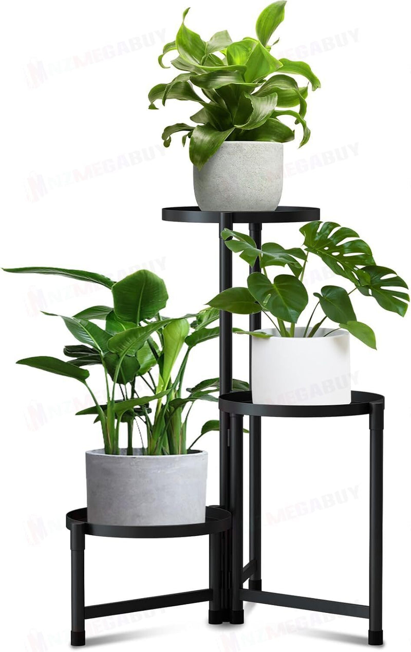 pot plant stand nz Plant Stand Garden Planter Metal Flower Pot Rack Corner Shelving Indoo