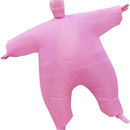 nzmegabuy pink inflatable fat suit costume for fancy dress parties made from lightweight polyester