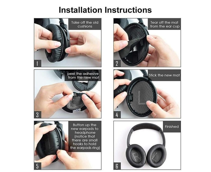 Replacement Ear Pads for Bose QC45 QuietComfort Headphones