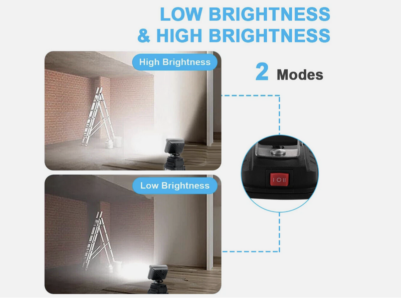 LED Work Light 2 USB 7/8 inch
