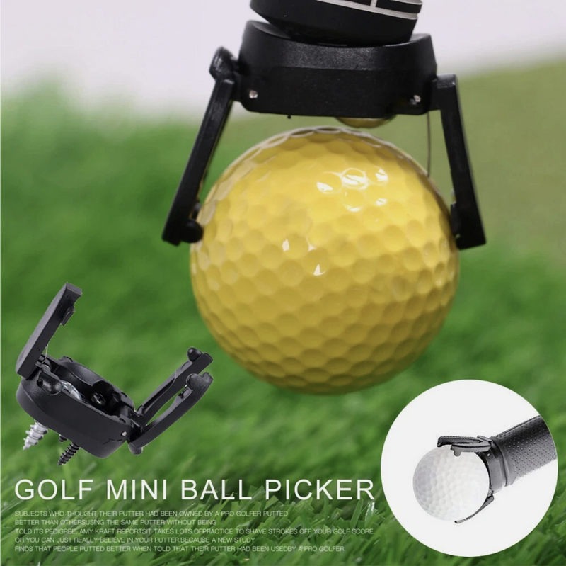 2 Golf Ball Pick Up Tool Retriever Putt Retriever Back Saver For Putter Grip