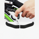 nzmegabuy black silicone bicycle brake lever grips installed on a bike handle for improved non-slip control