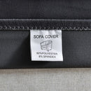 Tub Chair Cover + Cushion Cover  VELVET   Dark Grey