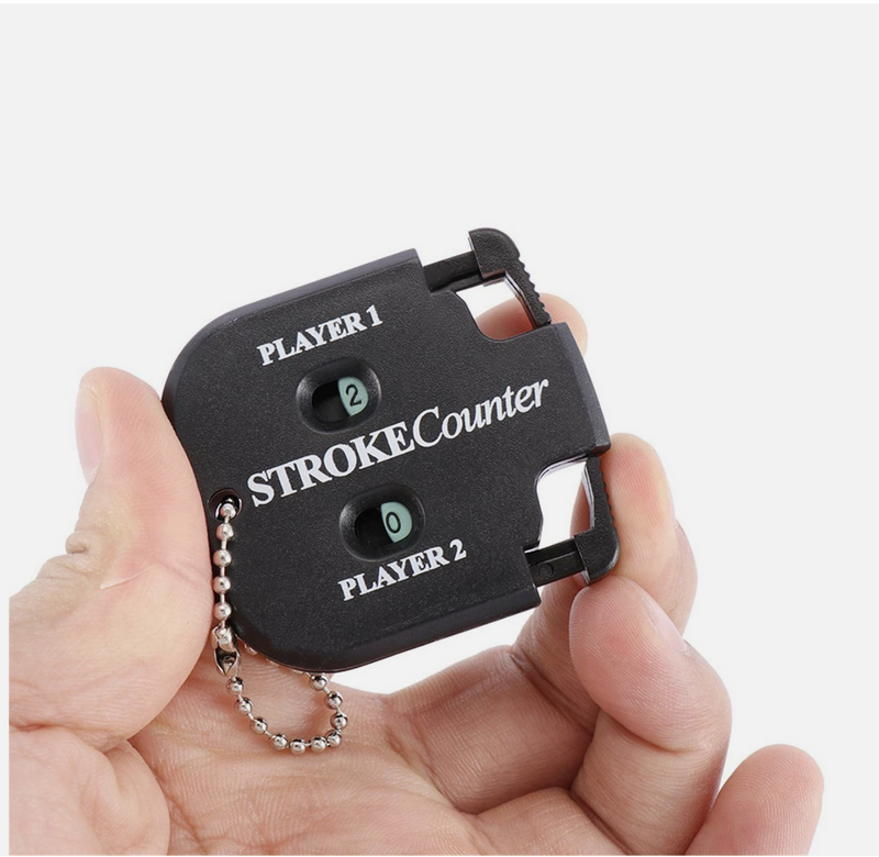 Golf Count Shot Stroke Putt Score Counter Two Digit Scoring Keeper Black