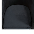 nzmegabuy black velvet tub chair slipcover with matching cushion cover featuring soft plush fabric