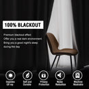 100% Blockout Curtain Eyelet  2PC STONE * 4 Sizes