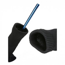 nzmegabuy black nylon golf club head covers with long ribbed necks for shaft protection