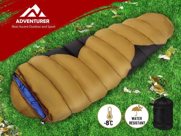 Camping Mummy Sleeping Bag Single  -8°C * Kiaki