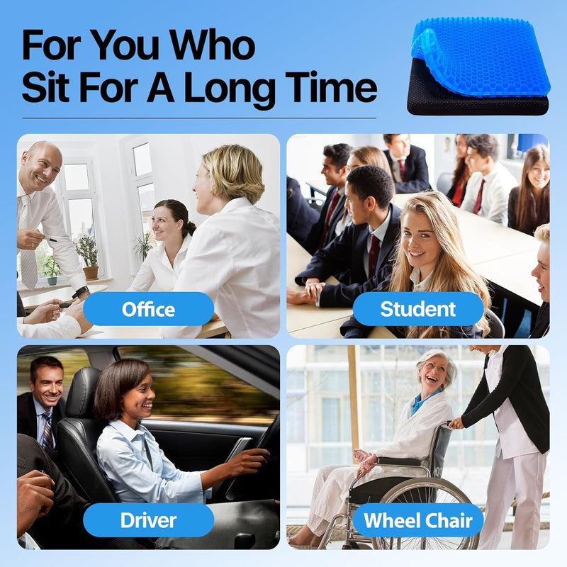 Double Layer Gel Honeycomb Seat Cushion