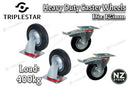 Heavy Duty 125mm Swivel Caster Wheels – Rubber Transport Wheels