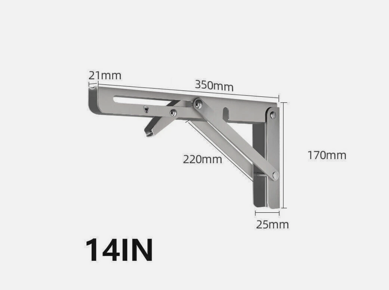 Heavy Duty Stainless Steel Folding Bracke * 3 Sizes
