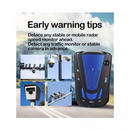 nzmegabuy V7 vehicle radar detector with 360-degree speed monitoring and voice alerts for safer driving