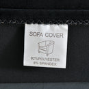 Tub Chair Cover + Cushion Cover  VELVET  Black