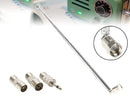 FM Telescopic Antenna 75 Ohm Radio Tuner Reception