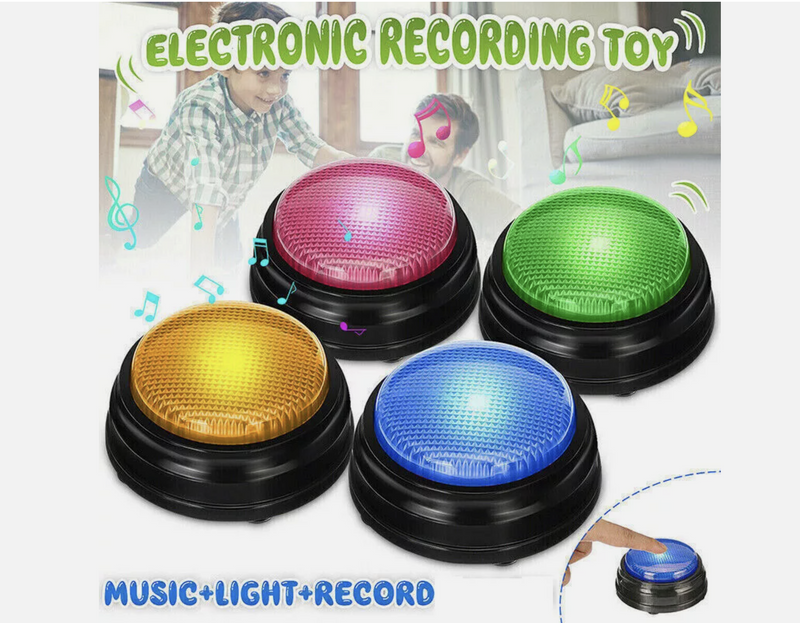 Pet Starter Recordable Talking Speaking Buttons Dog Training Communication Toys