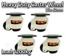 Levelling Swivel Caster Wheels for Workbench – Heavy Duty Adjustable 1200kg