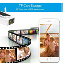 nzmegabuy solar WiFi security camera showing smartphone app remote viewing and TF card storage feature