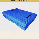 nzmegabuy heavy duty blue tarp mattress storage bag with handles for moving and dust protection