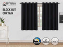 New curtains Blockout readymade Black * Eyelets   4 sizes