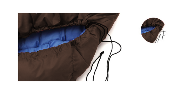 Camping Mummy Sleeping Bag Single  -8°C *Coffee *