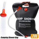 20L Solar Camping Shower Bag with Hose & Head
