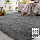 Super Soft Grey Shaggy Carpet Rug | Modern Plush Floor Rug