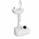17L Portable Handwash Stand with Foot Pump & Wheels