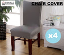 Chair Covers *Grey *Available In 2Pcs and 4Pcs