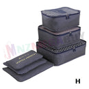 Travel Organiser Clothes Bag 6PC SET * 8 Colors