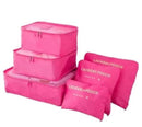 Travel Organiser Clothes Bag 6PC SET * 8 Colors