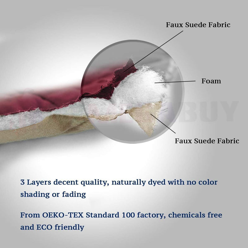Recliner Covers Reversible Quilted *Burgundy