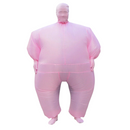 nzmegabuy pink inflatable fat suit costume with a full-body masked design made from lightweight polyester