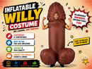 Inflatable Fancy Dress costume Penis Brown