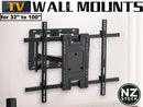 TV Wall Mount Bracket Heavy Duty Double Arm 32"-100"