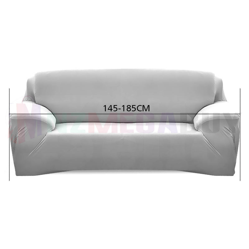 Stretch Sofa Cover Lounge Couch Removable Slipcover 'Mia Coffee *4 Sizes