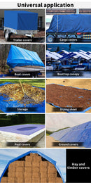 Tarpaulin Tarp Canvas Camping Poly Tarps Heavy Duty Cover 160gsm *10 Sizes