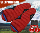 Camping Mummy Sleeping Bag Single -8°C Red