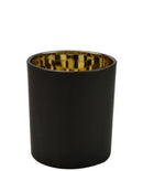 Black Classic Glass Candle Jar with Metal Lid 220ml/320ml