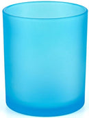 Blue Classic Glass Candle Jar with Metal Lid 430ml